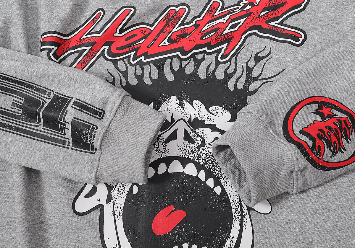 Hellstar Records Crewneck Grey