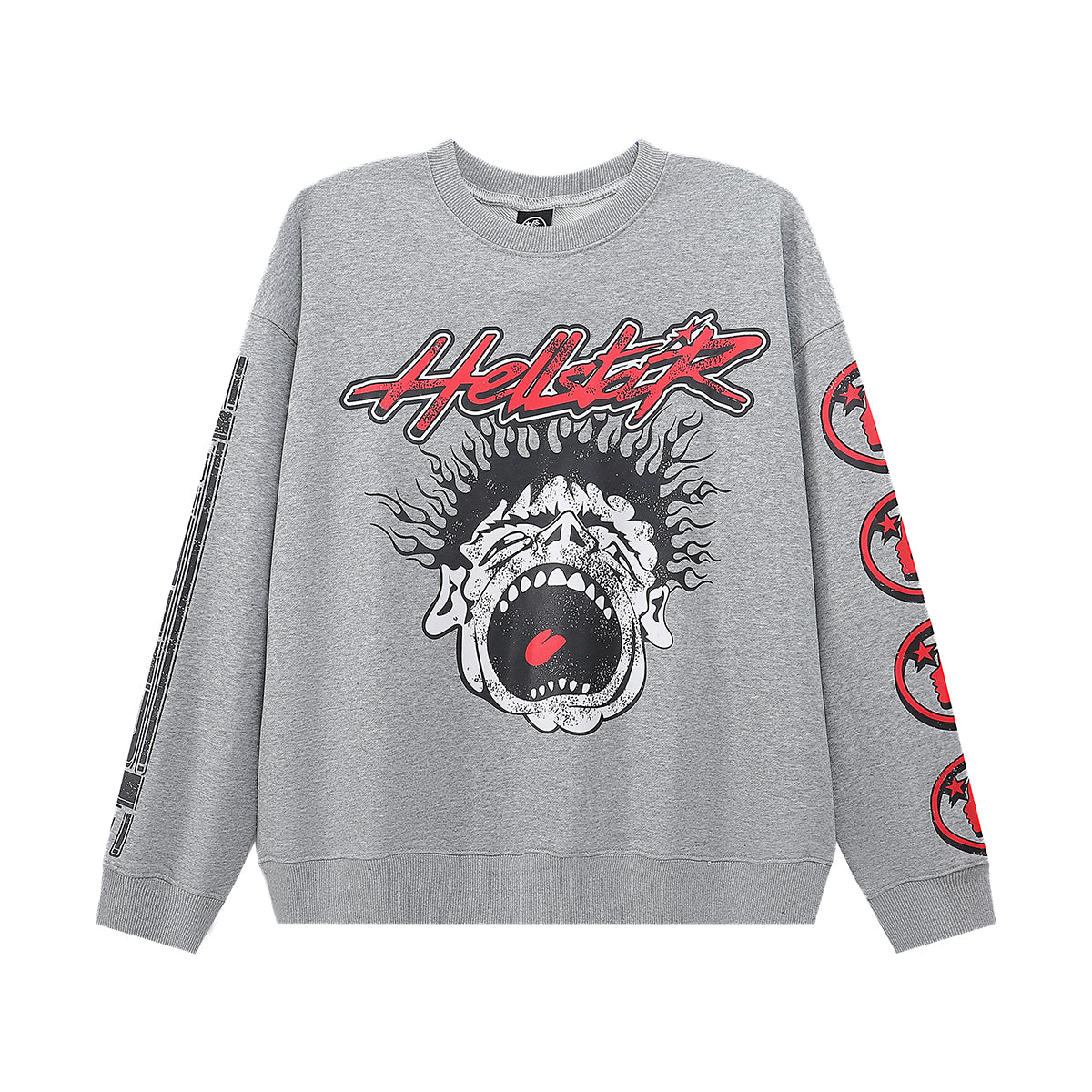 Hellstar Records Crewneck Grey